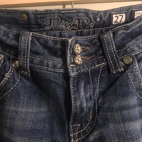 |Miss Me| Embellished Boot Cut Jeans Size 27 - Picture 5 of 8